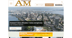 Desktop Screenshot of afriquemagazine.com
